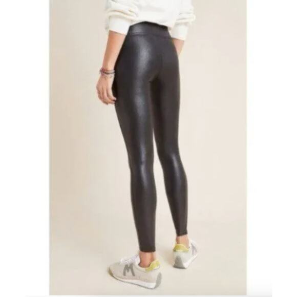 NWT SPANX Women’s Faux Leather Leggings - Black - Size Medium - Picture 5 of 10